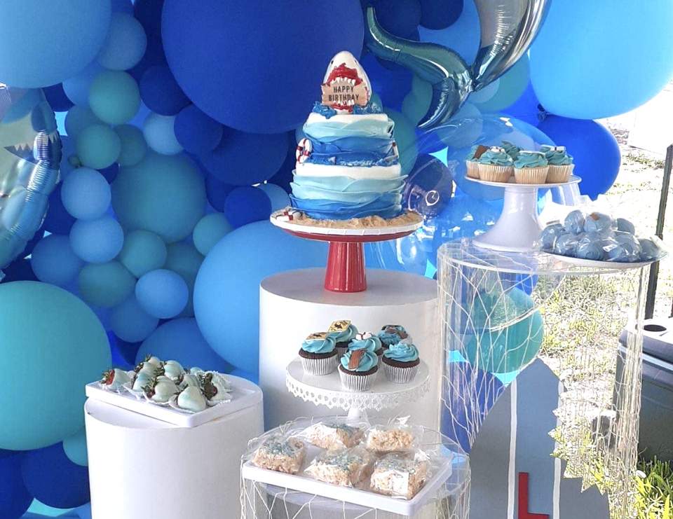 Shark theme birthday party  - Shark theme birthday party 