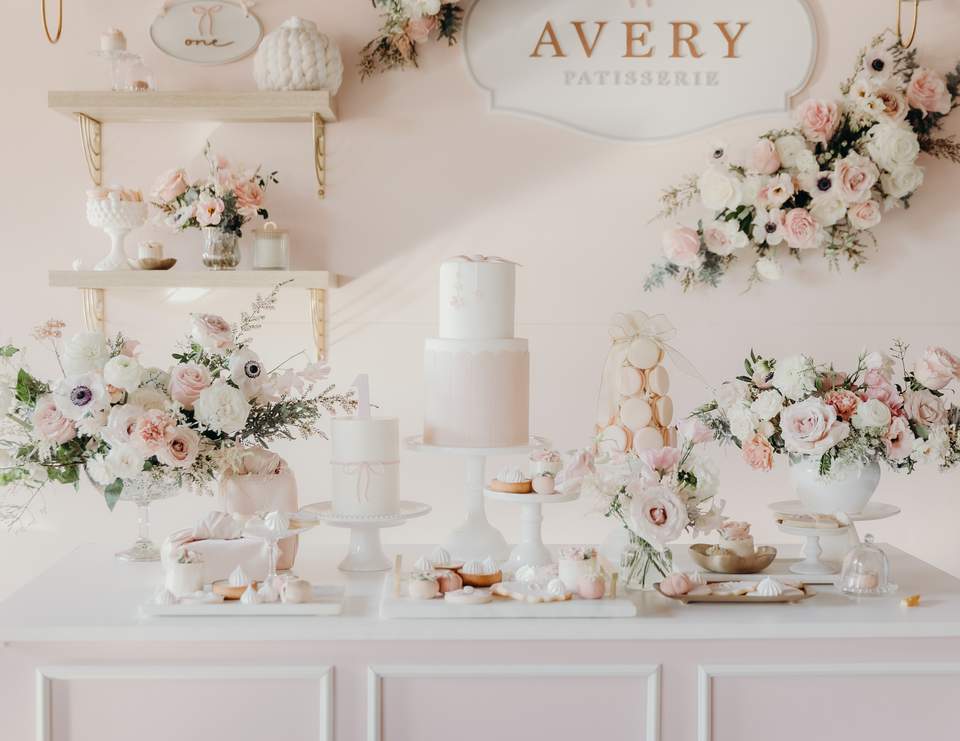 Avery’s 1st Pastel Pink Paris Patisserie Birthday - Paris patisserie