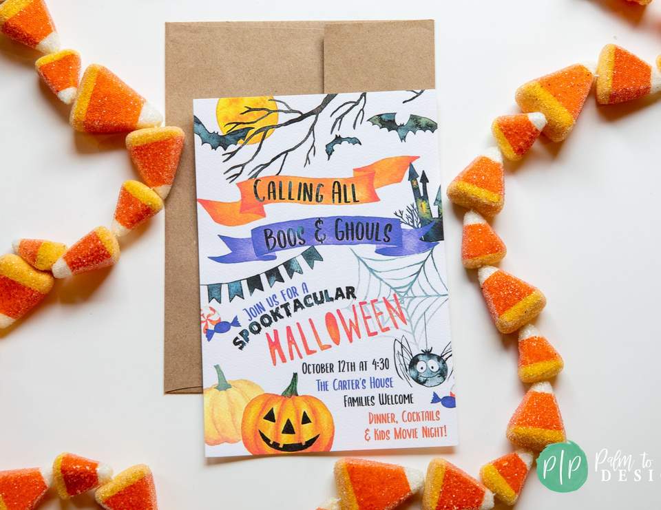 Kids Halloween / Halloween "Movie Night Halloween Bash" Catch My Party