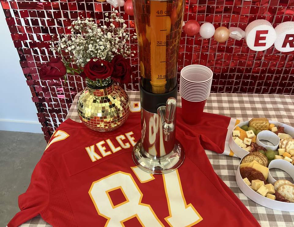 Taylor swift inspired super bowl party - Swiftie super bowl