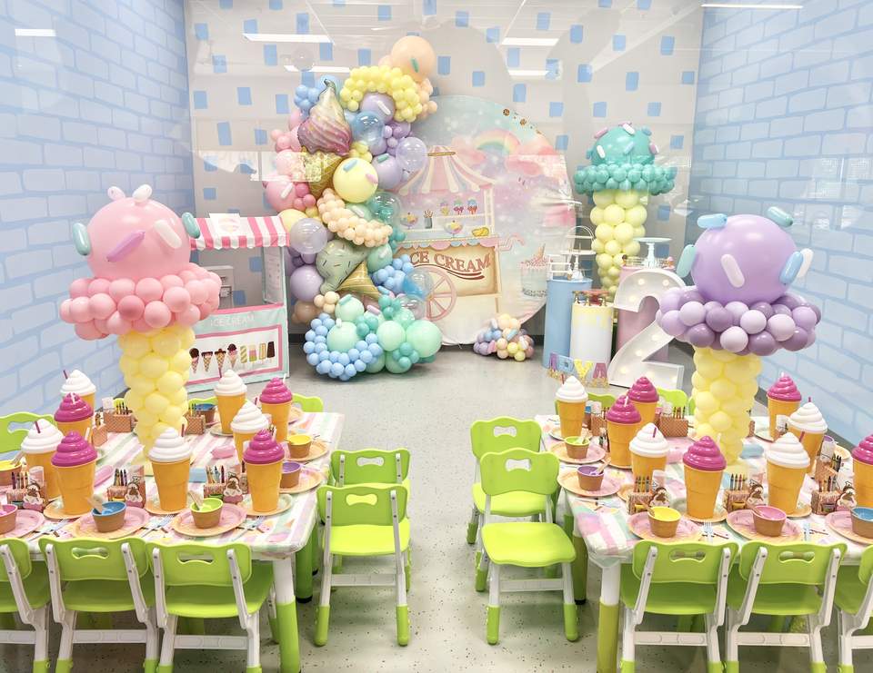 | Arya’s “2” Scoops of FUN Birthday | - Ice Cream