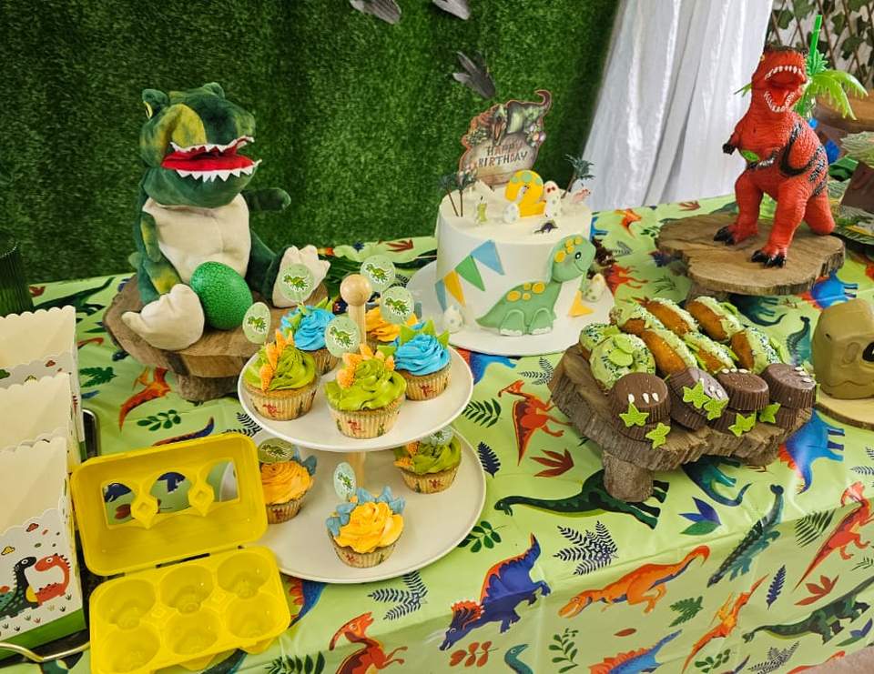 Aarushs Dinosaur 2nd birthday - Dino theme