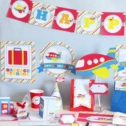 Airplane / Birthday "Airplane Printable Party Kit" | Catch My Party