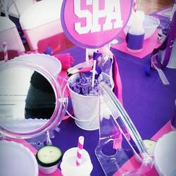 Spa Party / Birthday "Pink and Purple Spa and Beauty Party" | Catch My ...