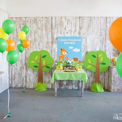 Jungle theme birthday invitation template free