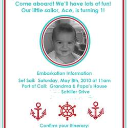 Ace's 1st Birthday - Nautical