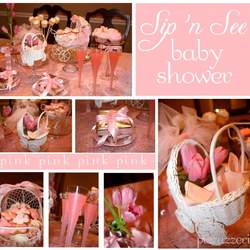 Pink Sip 'n See Shower - Princess