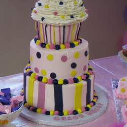 Grace Kelly's First Birthday - Cupcake