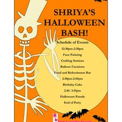 Pink Laundry Events Presents Shriya's 3rd Birthday Halloween Bash  -  Halloween Party 