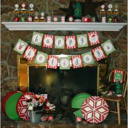 Traditional Children's Christmas  - Santa & Reindeer 