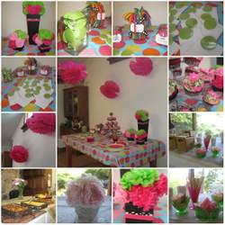 Green and Pink Polka Dot Bridal Shower - None
