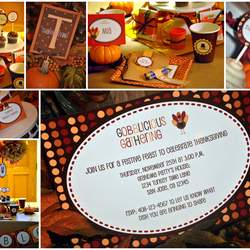Thanksgiving Kids' Table - Gobble Gobble
