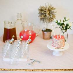 Metallics Second Birthday Party - Metallics, Sequins, and Cake!