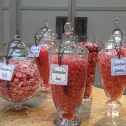 Pink and Black Candy Buffet - None