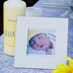 Elian's Baptism - Yellow and White