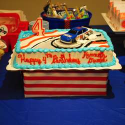Kenneth David 4th Birthday - CAR AND TRUCK