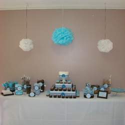 Bonachea Baby Shower - Blue & Chocolate Brown