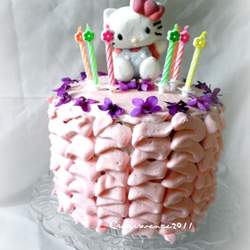 polka dot and pink Prunille birthday party - None