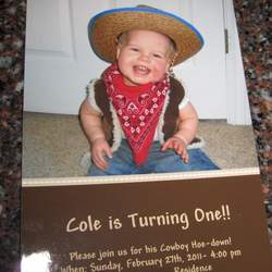 Wild Wild One - Cowboy Birthday Party