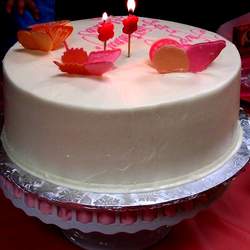Ahana's 2nd Birthday - Butterflies in Orange an Pink