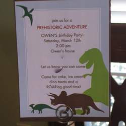 Owen's Dinosaur Party - Dinosaurs