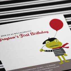 French Frog First Birthday - None
