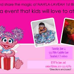 Nah'la-Laveah first birthday  - Abby Cadabby