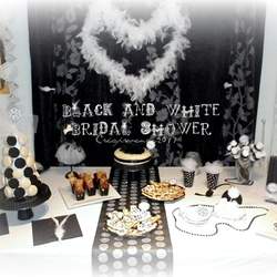 White and Black chic party - white and black and tulle