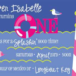 Baby P's Polka Dotty Pool Party - Nautical 1st Birthday