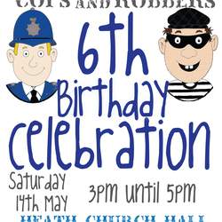 6th Birthday - Cops & Robbers