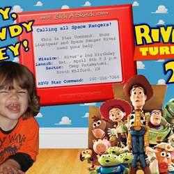 Hey Howdy Hey!  River's 2nd Birthday - Toy Story