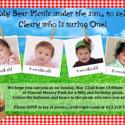 Cleary's 1st Birthday  - Teddy Bear Picnic