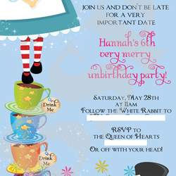 Hannah's 6th Very Merry Unbirthday  - Alice in Wonderland, Mad Tea Party