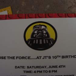 JT's 10th Birthday Party - Lego Star Wars