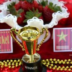 Red Carpet Awards Party - Red, red carpet, Hollywood, Golden Statue