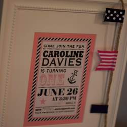 Caroline's First Birthday Parties! - Nautical