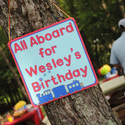  3rd Birthday Train party - Train
