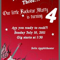 Matty's 4th Birthday - Redcarpet Rockstar Party