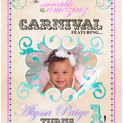 Alyssa's 1st Birthday  - Vintage Carnival - Pink