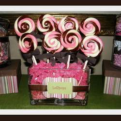 Wedding shower / Candy Buffet - Pink, Chocolate Candy Buffet
