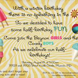 1/2 Birthday Party - None