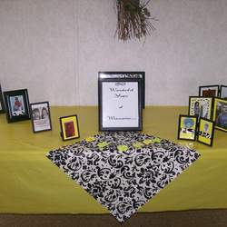 50TH BIRTHDAY PARTY - YELLOW, BLACK N WHITE PAISLEY