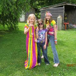 Kyra's Hippie Party - 70's inspired dress up party.