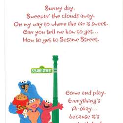 This birthday is brought to you by the letter T and the number 2 - Sesame Street