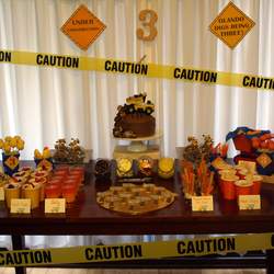 "Olando's 3rd Birthday Construction Party" - Construction
