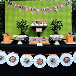 Halloween Party Tablescape - None
