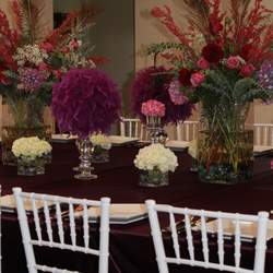 Marisa's Bridal Shower - Purple damask and Peacock feathers!!!