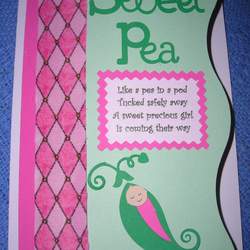 Sweet Pea Baby Shower  - Sweet Pea; Green and Pink