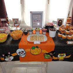 Happy Halloween - Black, white and orange