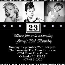 Jenny's 23rd Birthday - Marilyn Monroe / Audrey Hepburn